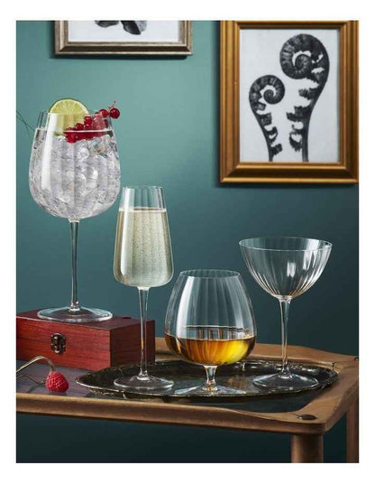 Optica Bordeaux 700ml 4 Pack in Clear