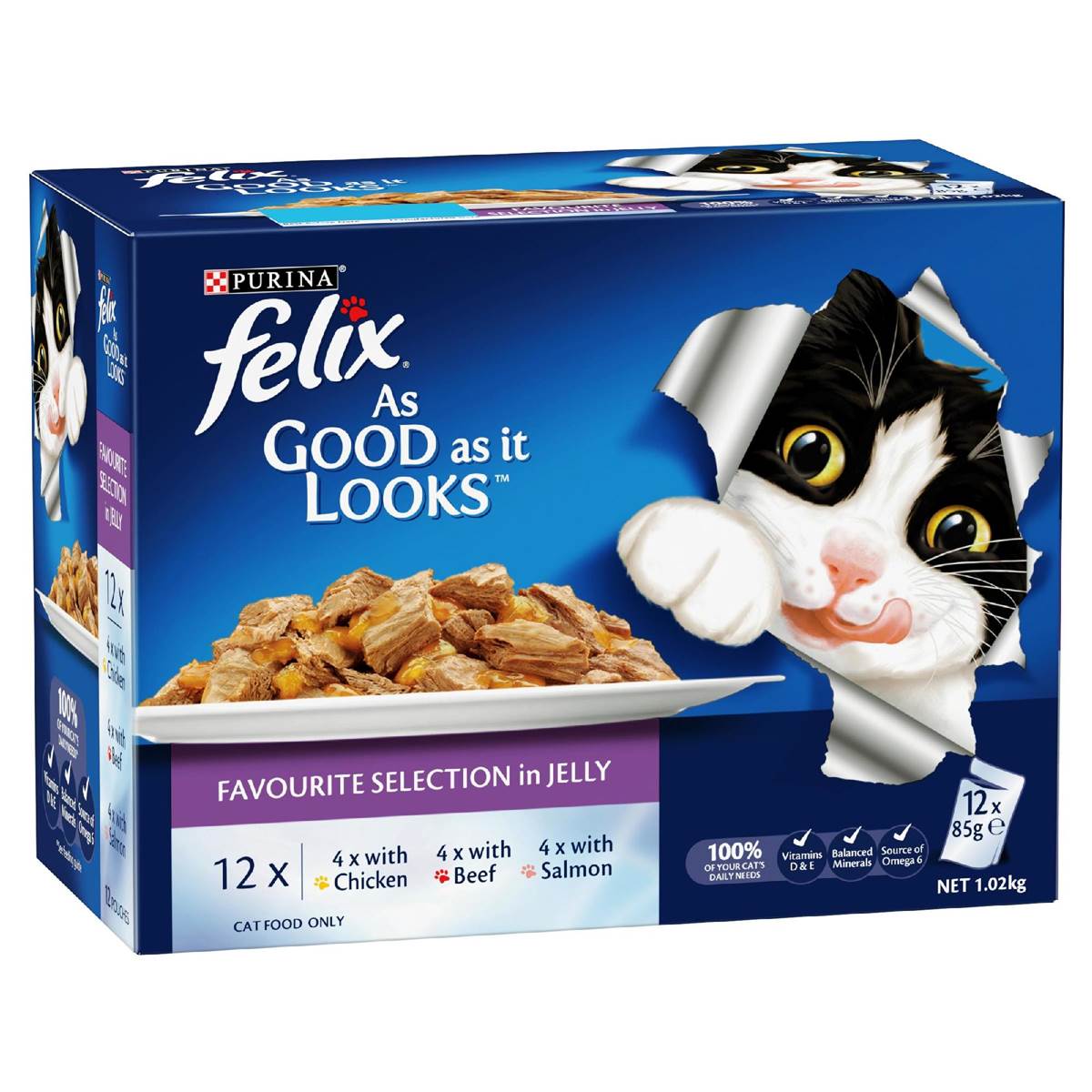 Felix As Good As It Looks Favourite Selection Wet Cat Food 85g x12 Pack
