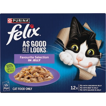 Felix As Good As It Looks Favourite Selection Wet Cat Food 85g x 12 pack