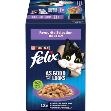 Felix As Good As It Looks Favourite Selection Wet Cat Food 85g x 12 pack