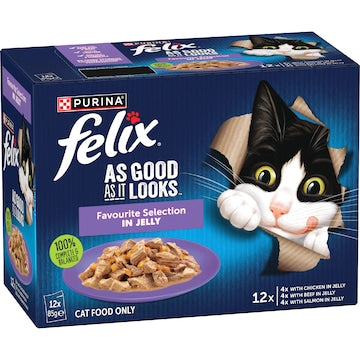 Felix As Good As It Looks Favourite Selection Wet Cat Food 85g x 12 pack