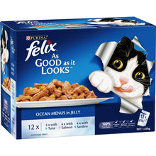 Felix As Good As It Looks Ocean Menus In Jelly Wet Cat Food 85g x12 Pack