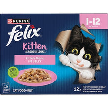 Felix As Good As It Looks Kitten Menus Jelly Wet Cat Food 85g x 12 pack