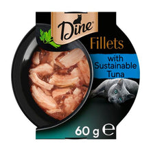 DINE FILLETS CAT FOOD WITH SUSTAINABLE TUNA IN GRAVY 60 GRAM