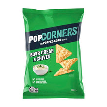 POPCORNERS POPCORN CHIPS SHARE PACK SOUR CREAM & CHIVES 130G