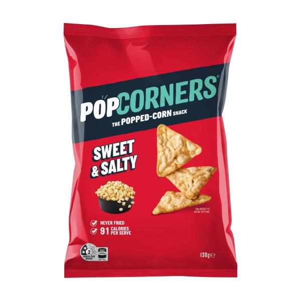 POPCORNERS POPCORN CHIPS SHARE PACK SWEET & SALTY 130G