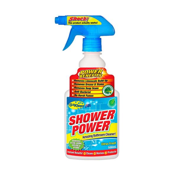OZKLEEN SHOWER POWER BATHROOM CLEANER TRIGGER SPRAY 500ML
