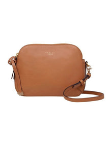 Dukes Place Medium Zip Top Crossbody Bag in Dark Butter