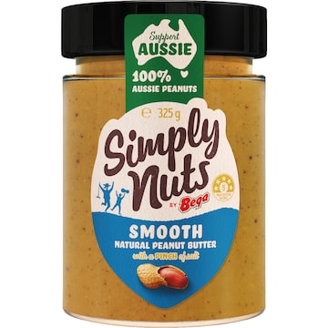 Bega Simply Nuts Smooth Natural Peanut Butter 325g