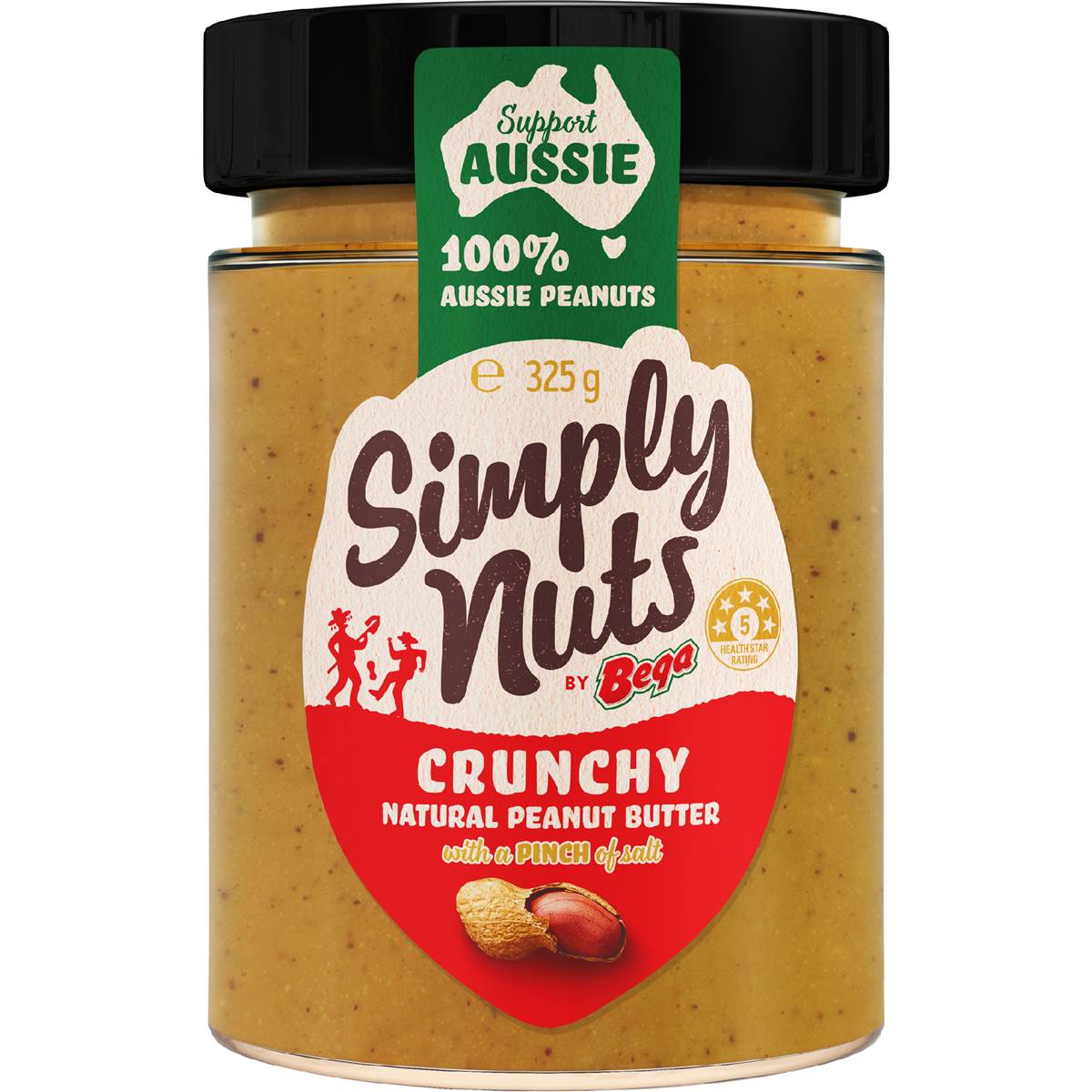Bega Simply Nuts Crunchy Natural Peanut Butter 325g