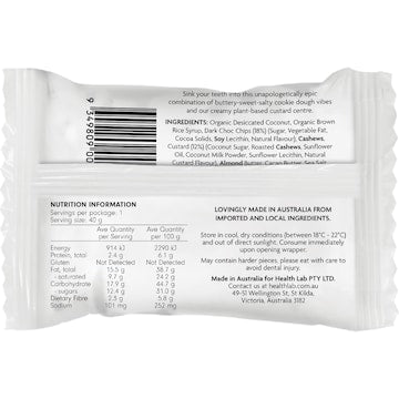 Health Lab Cookie Dough Vibes Custard Filled Ball 40g
