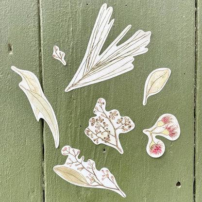 Bridget Farmer Printmaker Australian Bush Sticker Sheet A5 Art and craft for kids Retired