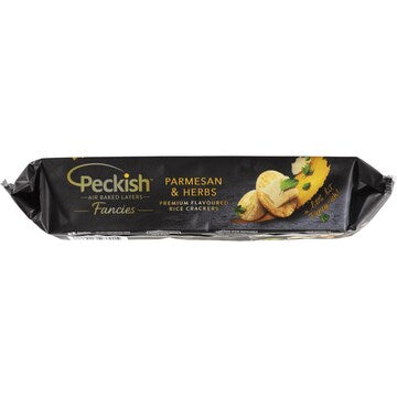Peckish Fancies Parmesan & Herbs Rice Crackers 90g