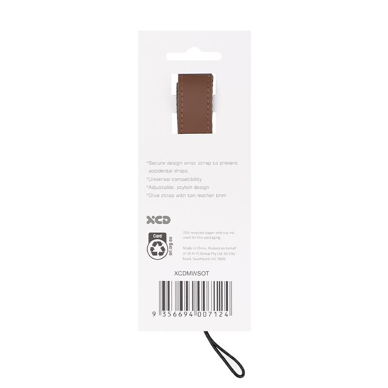 XCD Premium Camera Wrist Strap (Olive/Tan)