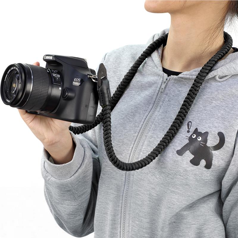 XCD Camera Braided Neck Rope Strap (Black)