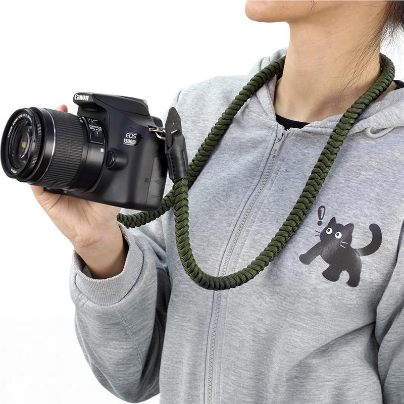 XCD Camera Braided Neck Rope Strap (Olive)