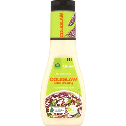 Woolworths Dressing Coleslaw 290ml