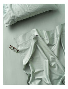 Augusta 500TC Cotton Sateen Standard Pillowcase In Green Gum