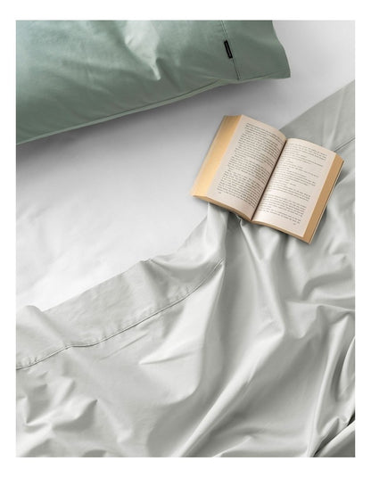 Augusta 500TC Cotton Sateen Standard Pillowcase In Green Gum