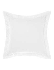 Augusta 500TC Cotton Sateen European Pillowcase in White