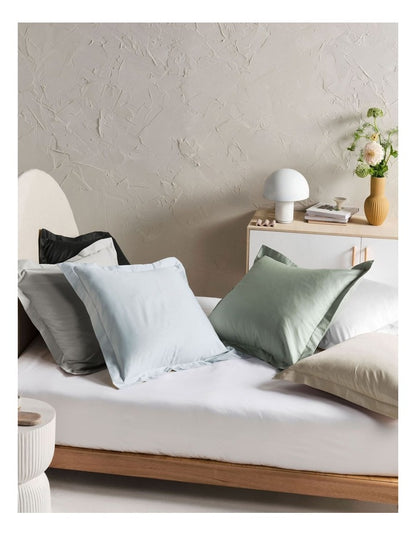 Augusta 500TC Cotton Sateen European Pillowcase in White