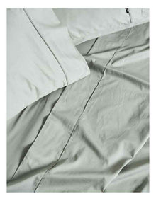 Augusta 500TC Cotton Sateen King Pillowcase In Green Gum
