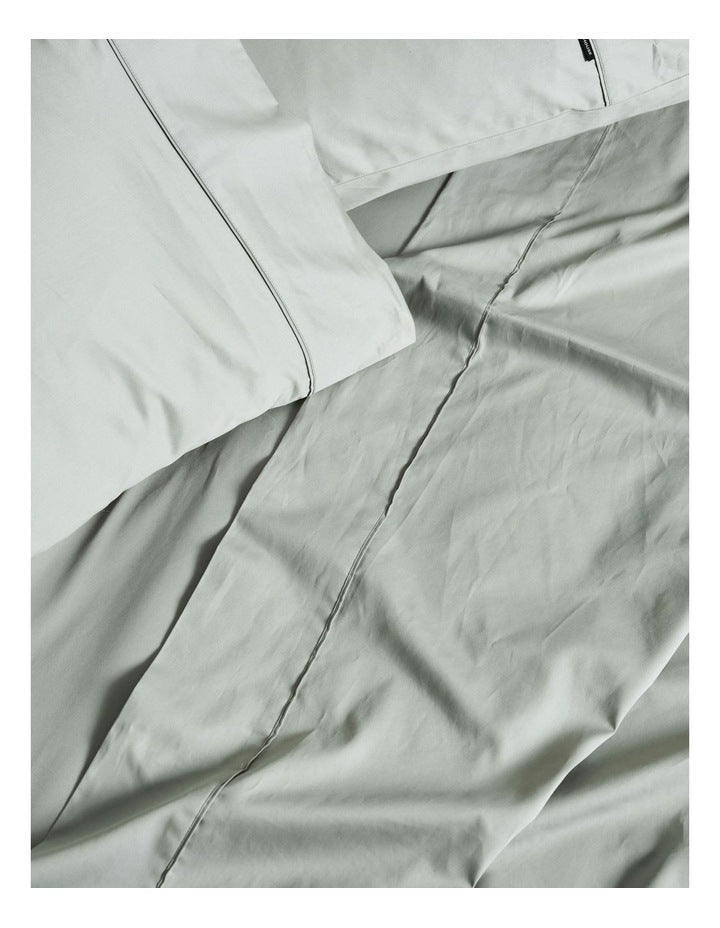 Augusta 500TC Cotton Sateen King Pillowcase In Green Gum