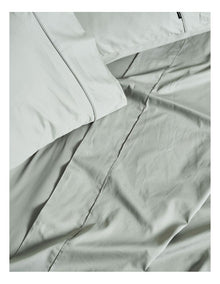 Augusta 500TC Cotton Sateen King Pillowcase In Green Gum