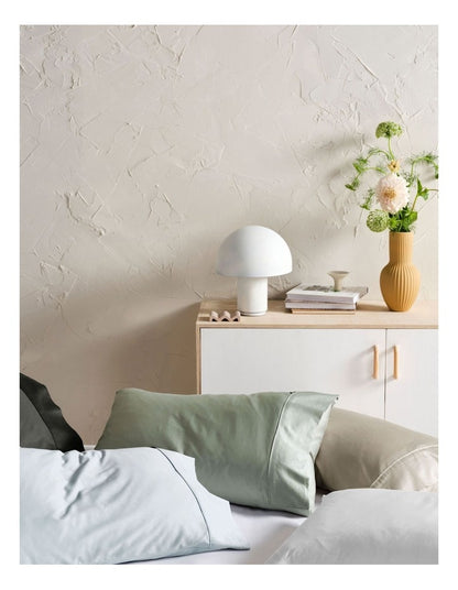 Augusta 500TC Cotton Sateen King Pillowcase In Green Gum