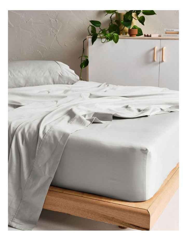 Augusta 500TC Cotton Sateen Fitted Sheets in Grey