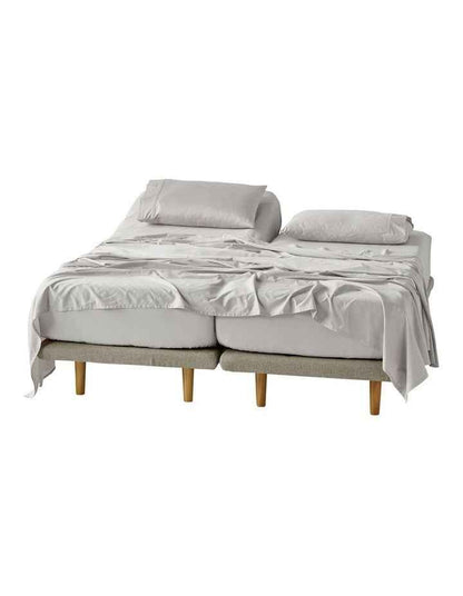 Augusta 500TC Cotton Sateen Fitted Sheets in Grey