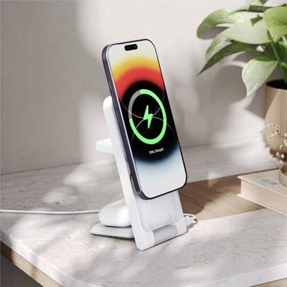 Journey Aria 3-in-1 Wireless Qi2 Charging Station (White)