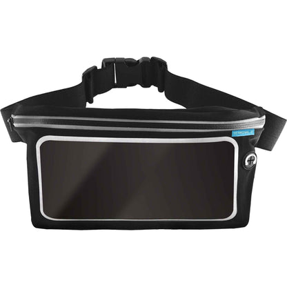 Terminal 2 Waist Bag Black with Clear Pocket (Black)