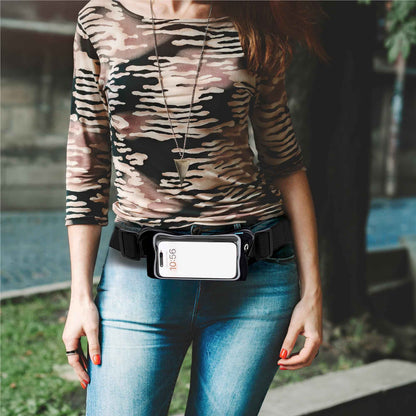 Terminal 2 Waist Bag Black with Clear Pocket (Black)