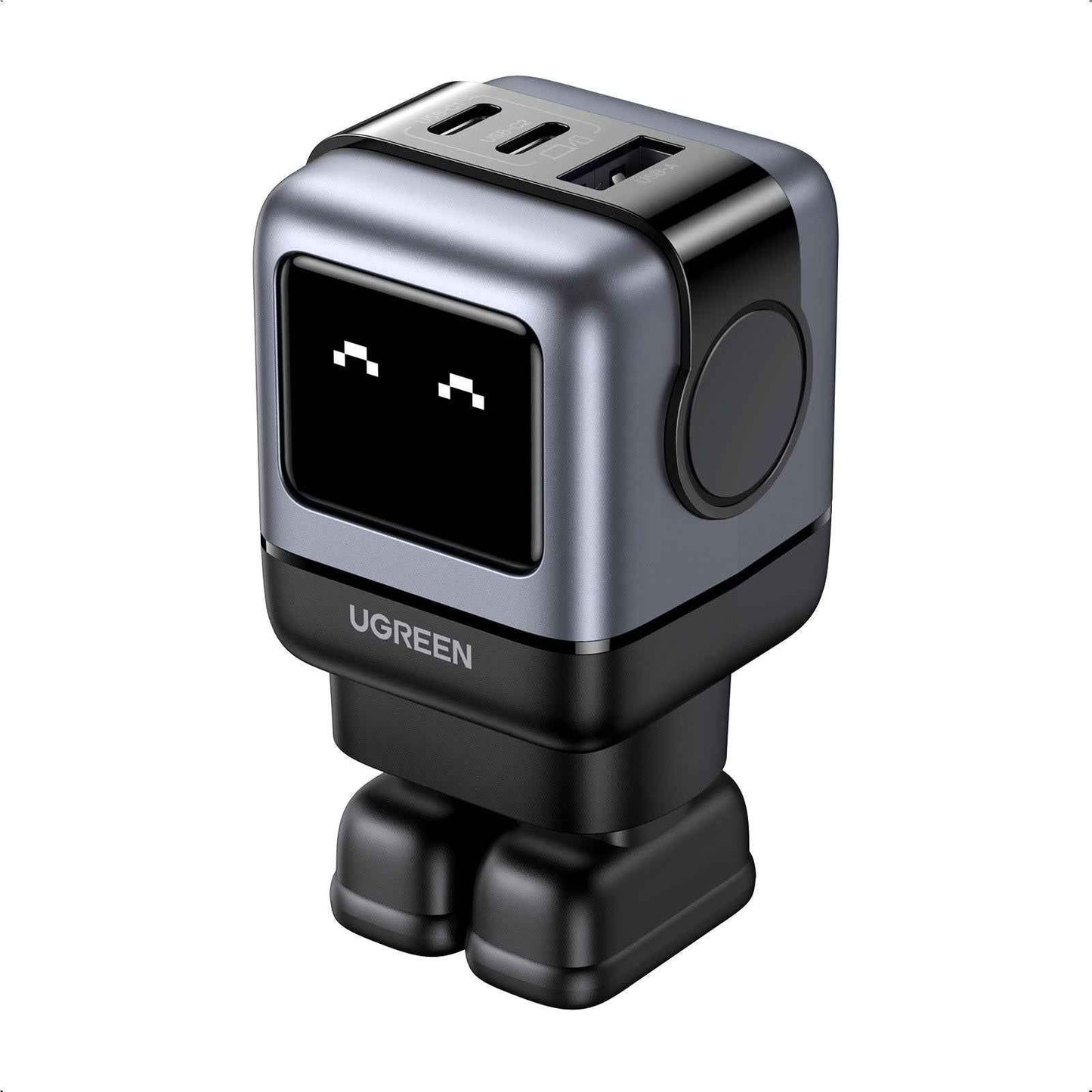 UGREEN UNO 65W Robot GaN 3-Port Charger (Grey)