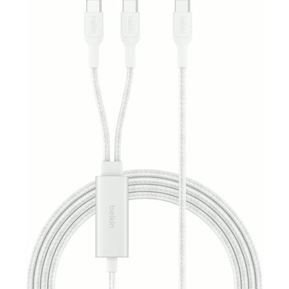 Belkin BoostCharge Pro 140W Dual USB-C to C Cable 1.5m (White)