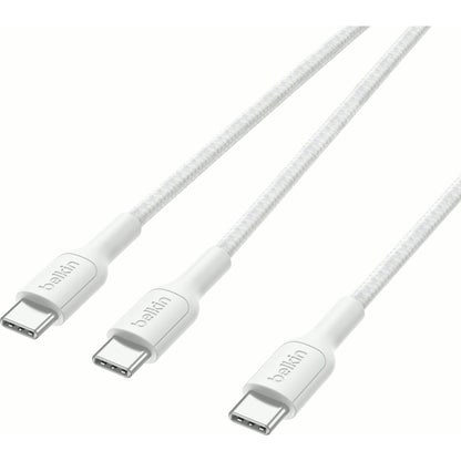 Belkin BoostCharge Pro 140W Dual USB-C to C Cable 1.5m (White)