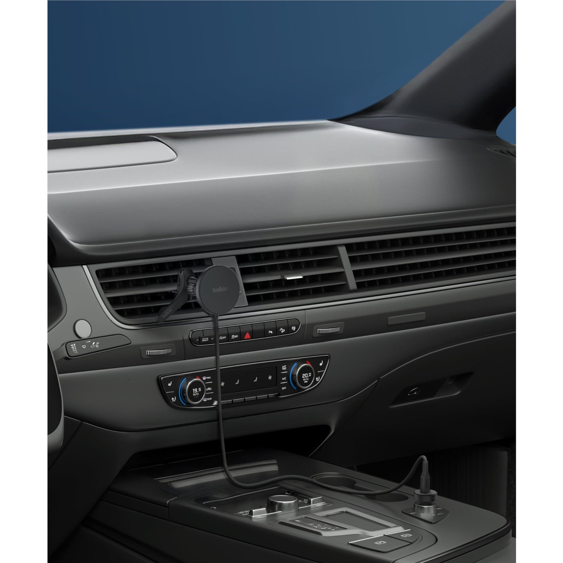 Belkin Qi2 15W Wireless In-Car Vent Mount Charger