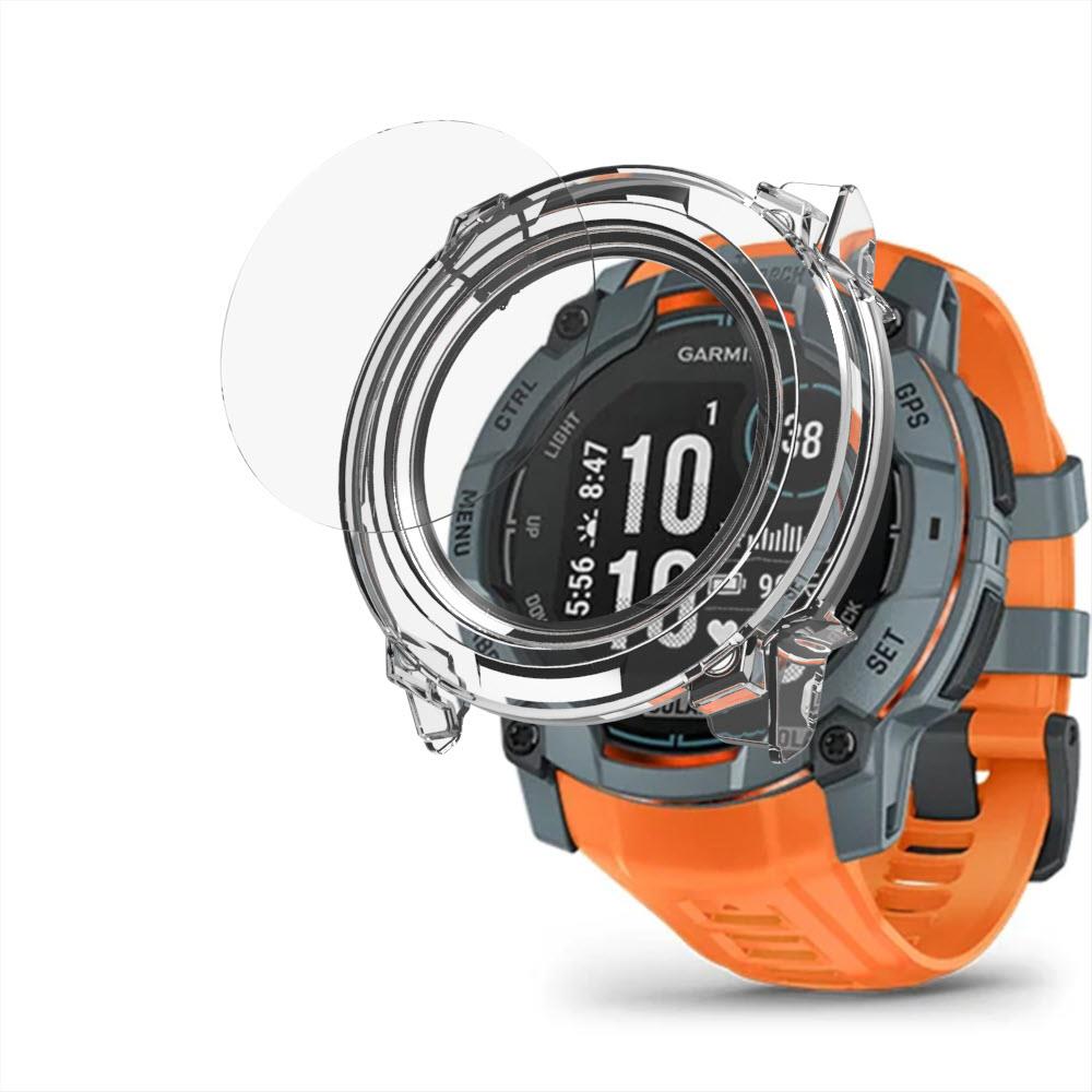 Monster Garmin Instinct 3 45mm Case and Glass Screen Protector
