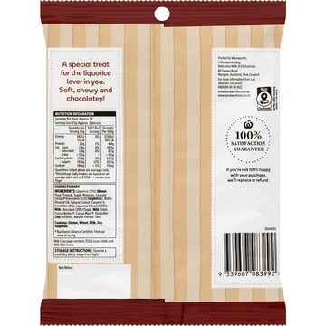 Woolworths Milk Chocolate Coated Liquorice Twists 270g
