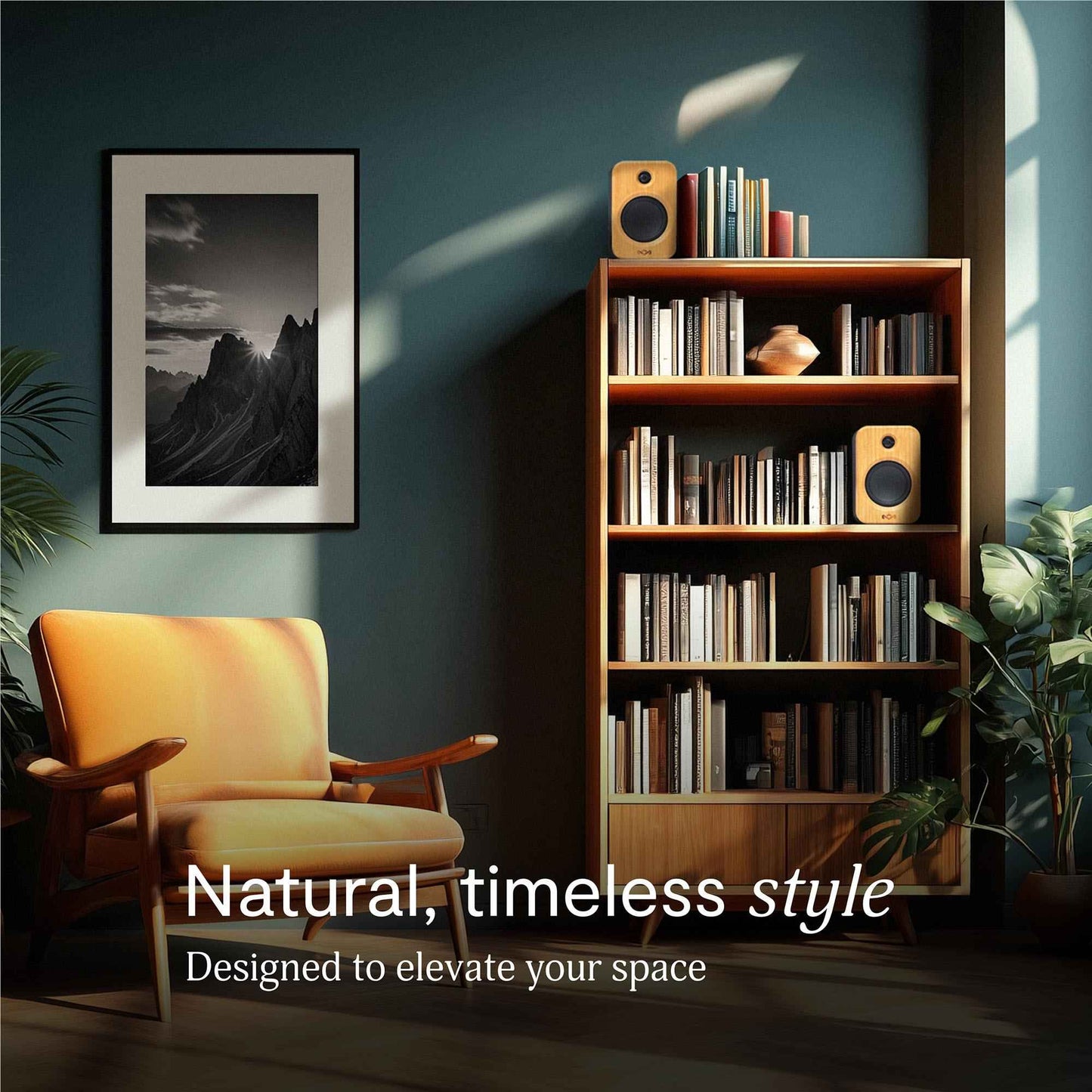 Marley Get Together Duo 2 Bookshelf Speakers (Signature Black)