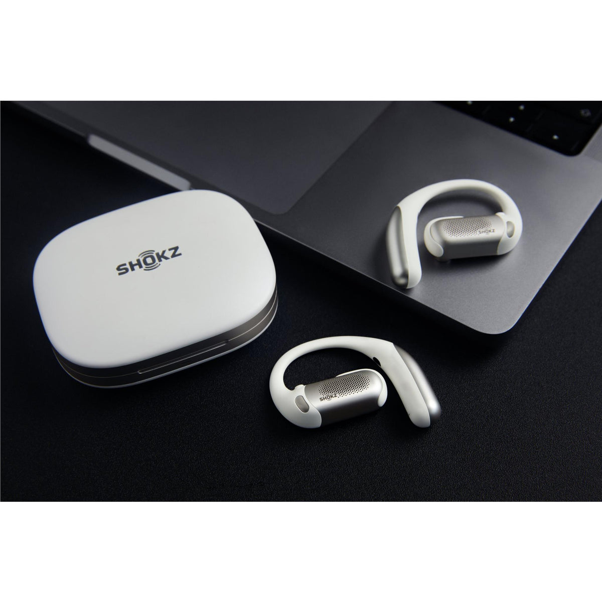 Shokz OpenFit Pro Wireless Open-Ear Headphones (White)
