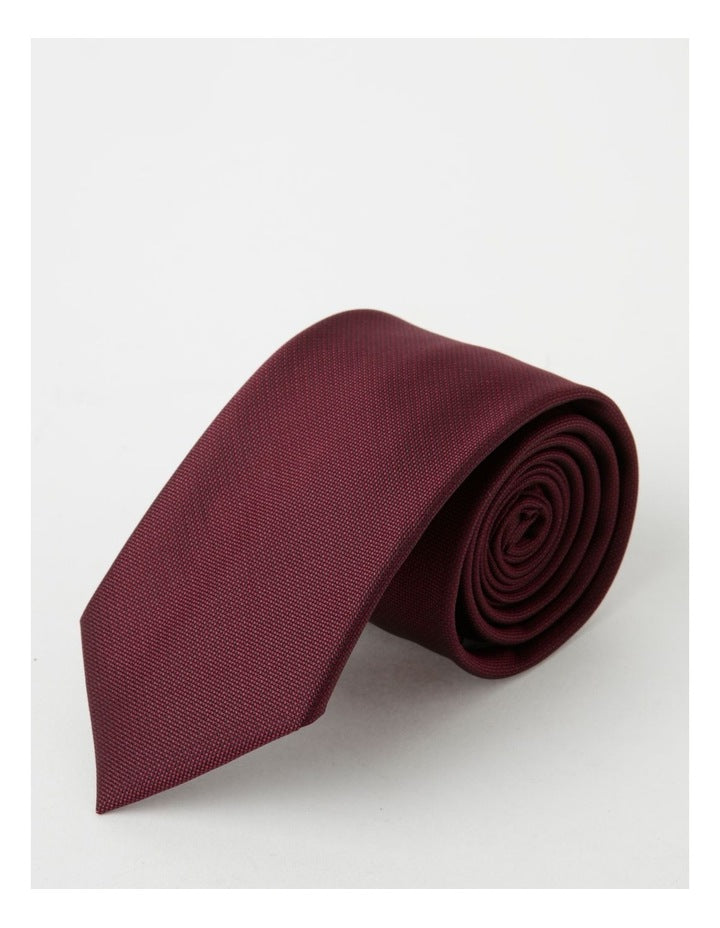Plain Tie in Burgandy