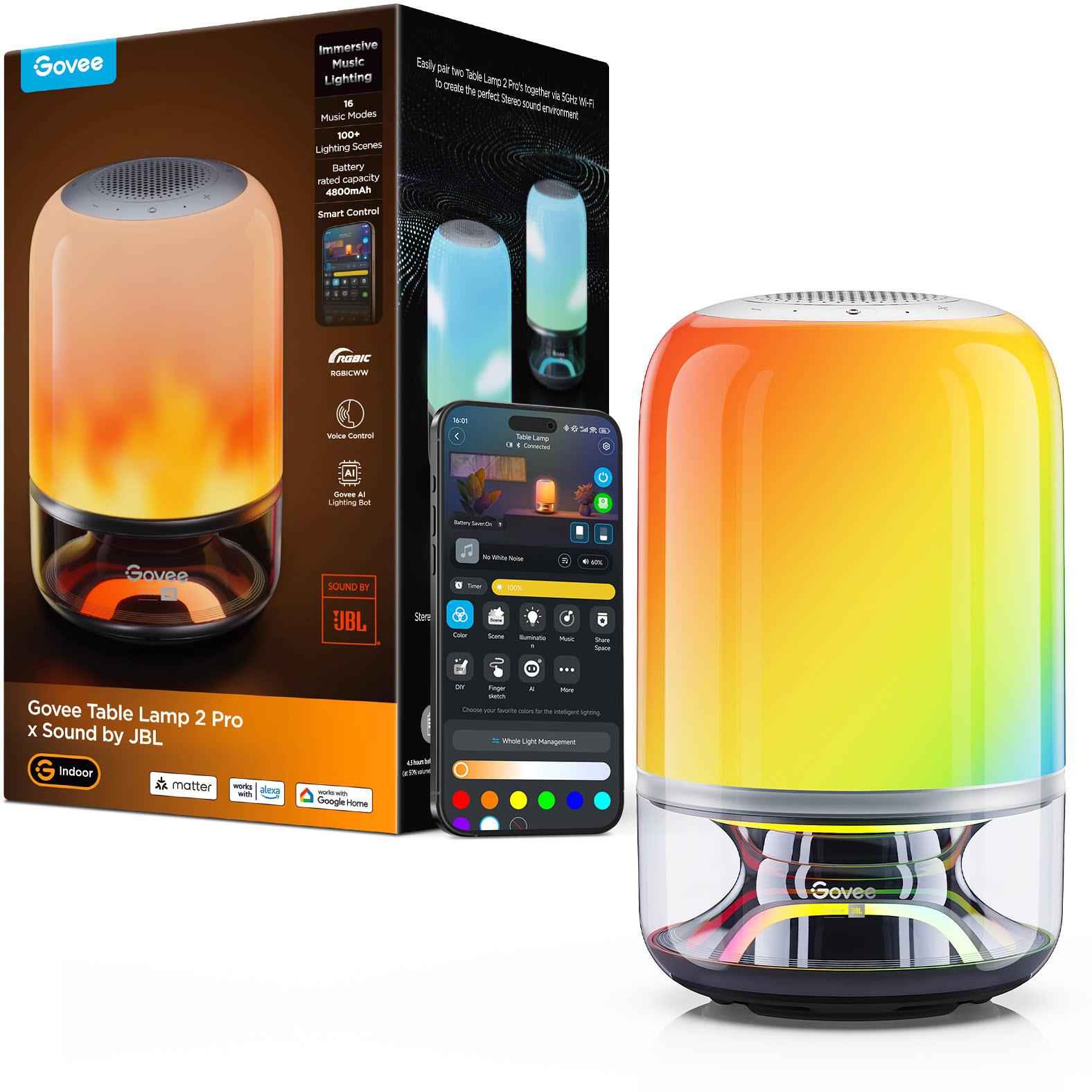 Govee Table Lamp 2 Pro x Sound by JBL