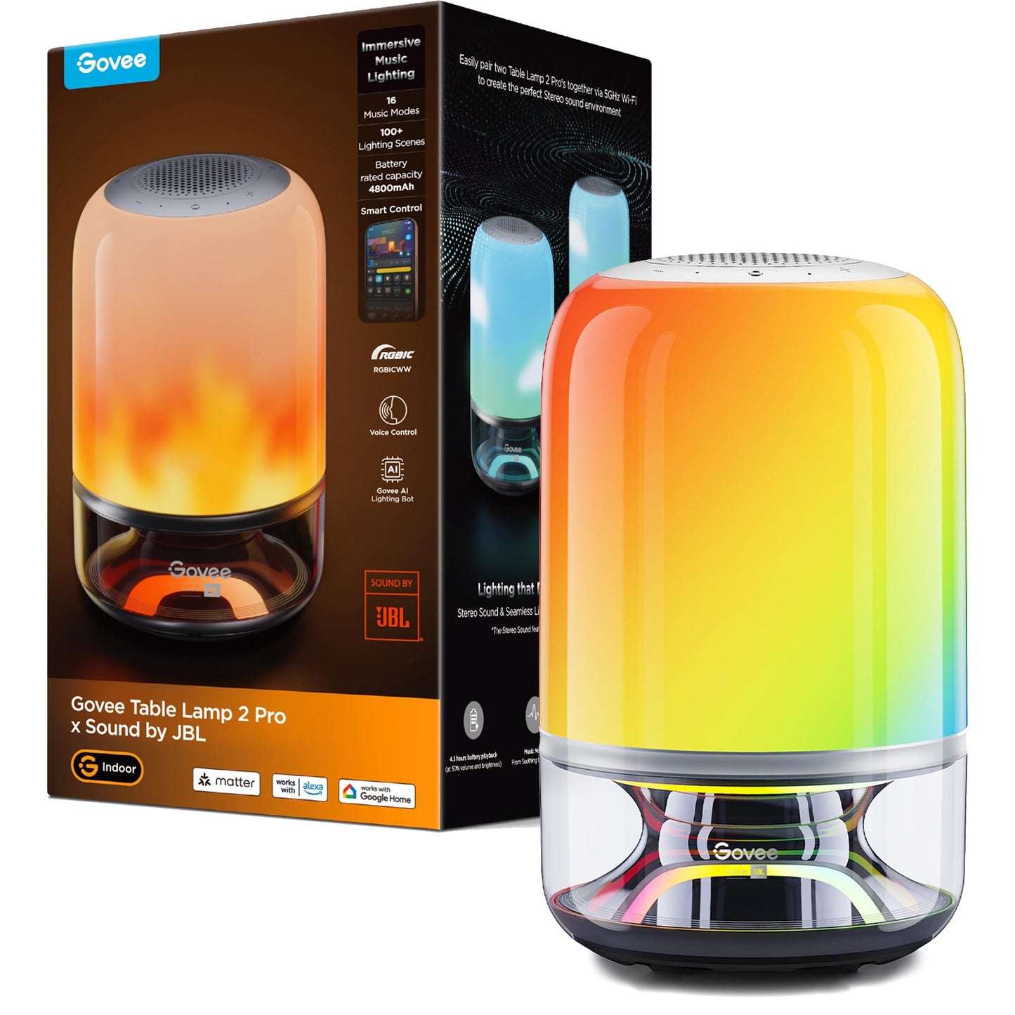 Govee Table Lamp 2 Pro x Sound by JBL