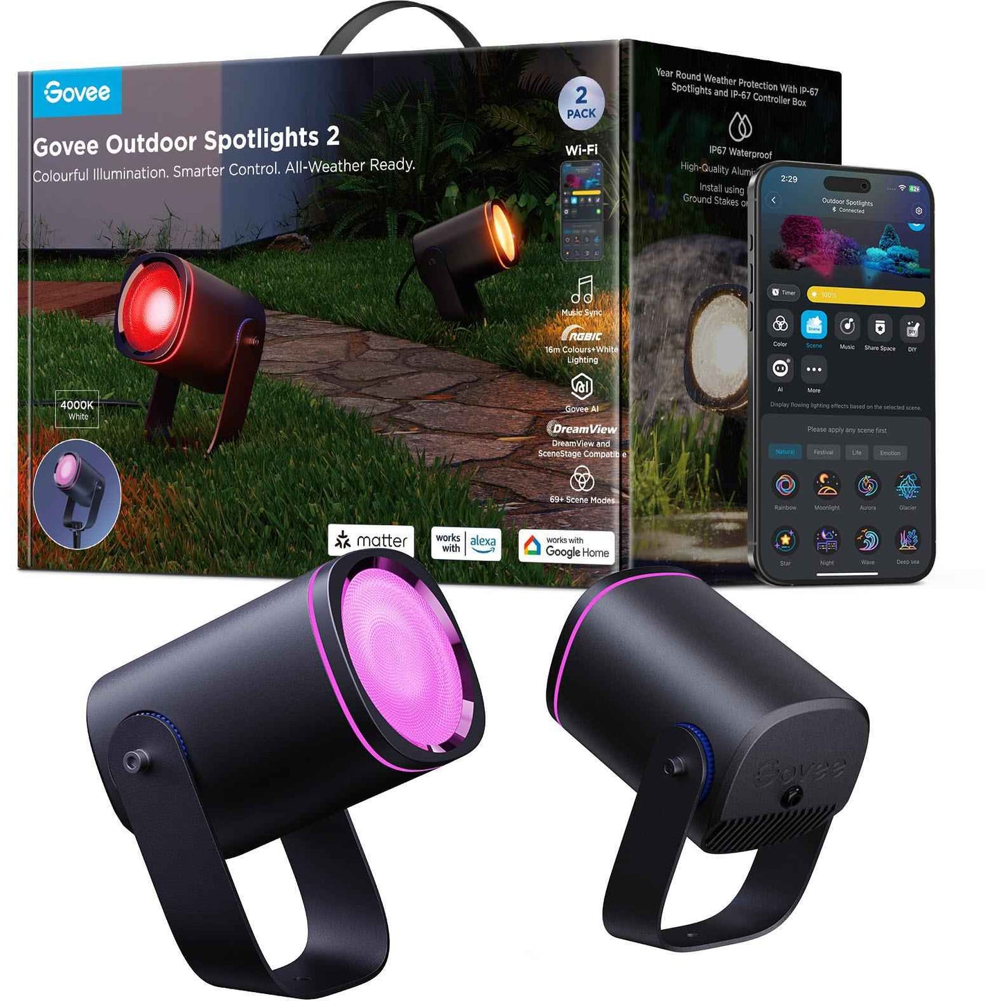 Govee Outdoor Spotlights 2