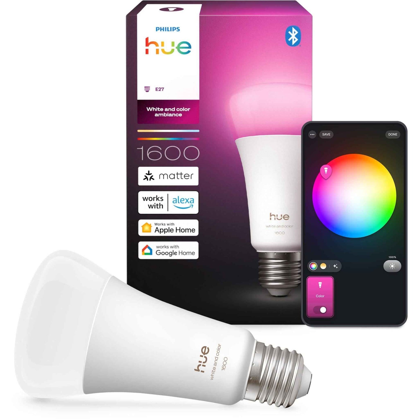Philips Hue 15W A67 Colour Bulb (B22)