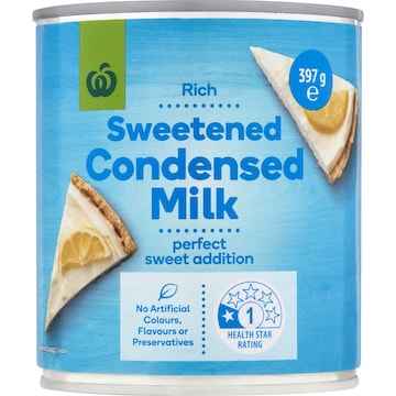 Woolworths Sweetened Condensed Milk 397g