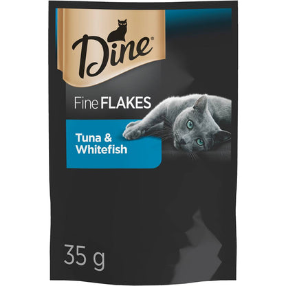 Dine Fine Flakes Tuna & Whitefish Wet Cat Food 35g