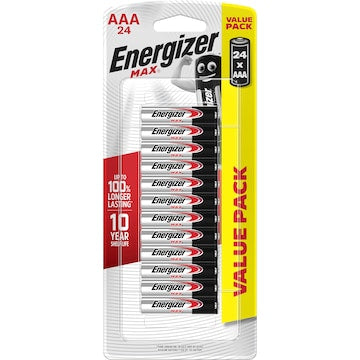 Energizer Max AAA Alkaline Batteries 24 pack